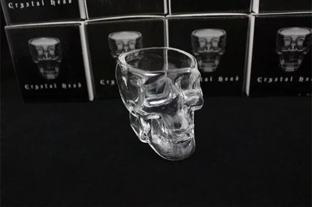 75ml/150ml/300ml Crystal Skull Head Liquors Vodka Whiskey Shot Glass Cup