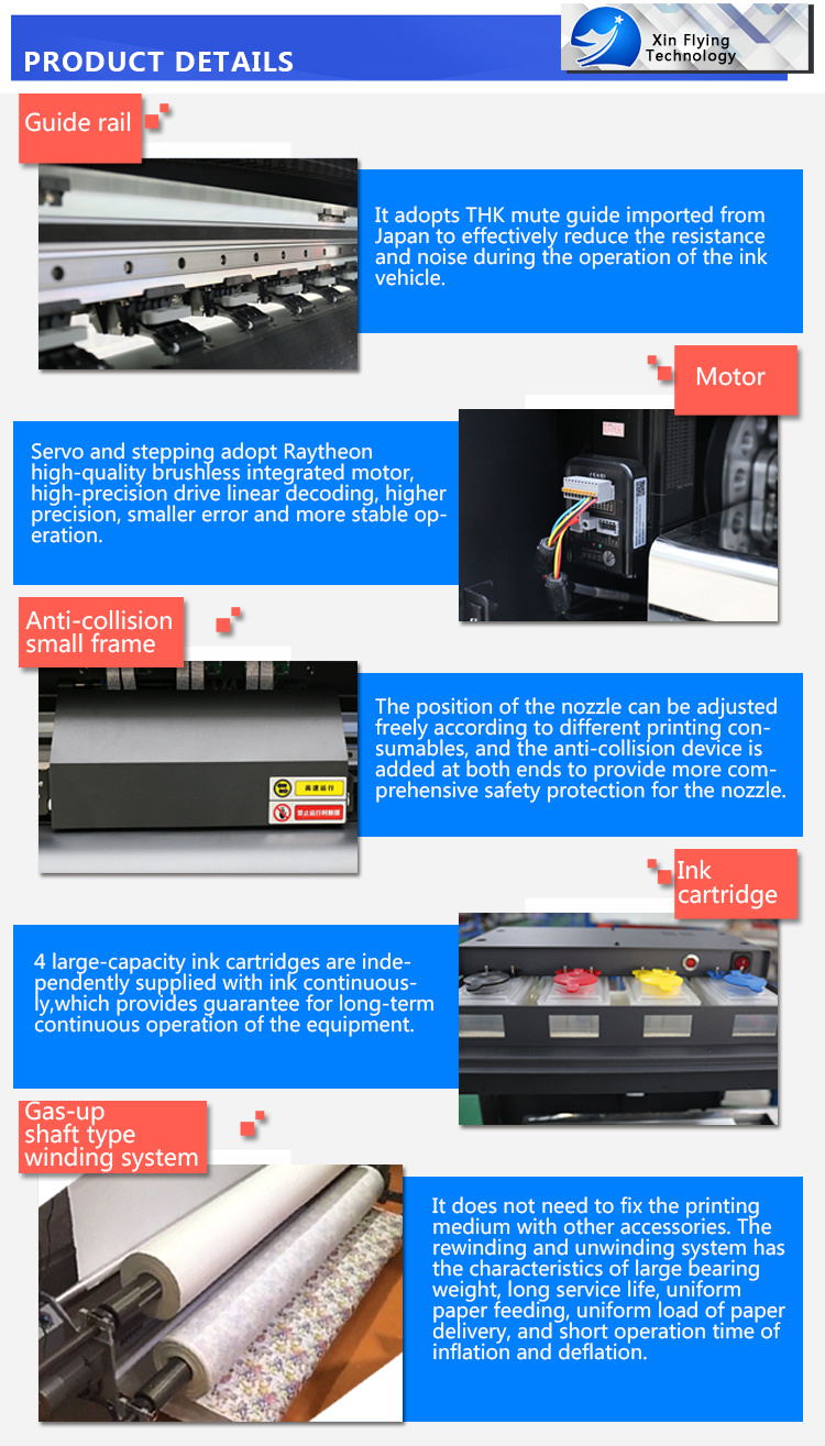 Best Digital Printing Machine Sublimation Inkjet Printer 3 Heads