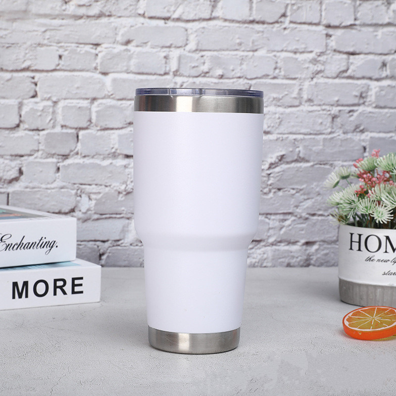 30oz Double Walled Stainless Steel Coffee Tumbler Cup