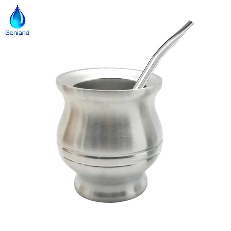 Double Wall Stainless Steel Insulated Vacuum Yerba Mate Cup (SL-0091)
