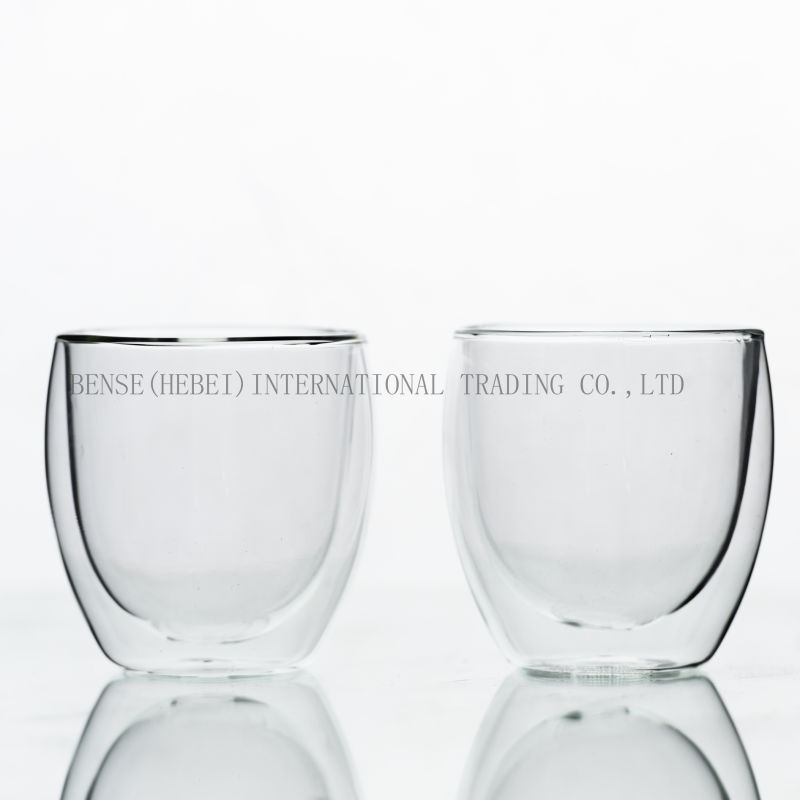 Heat Insulation Type Handmade Double Wall Glass Cup