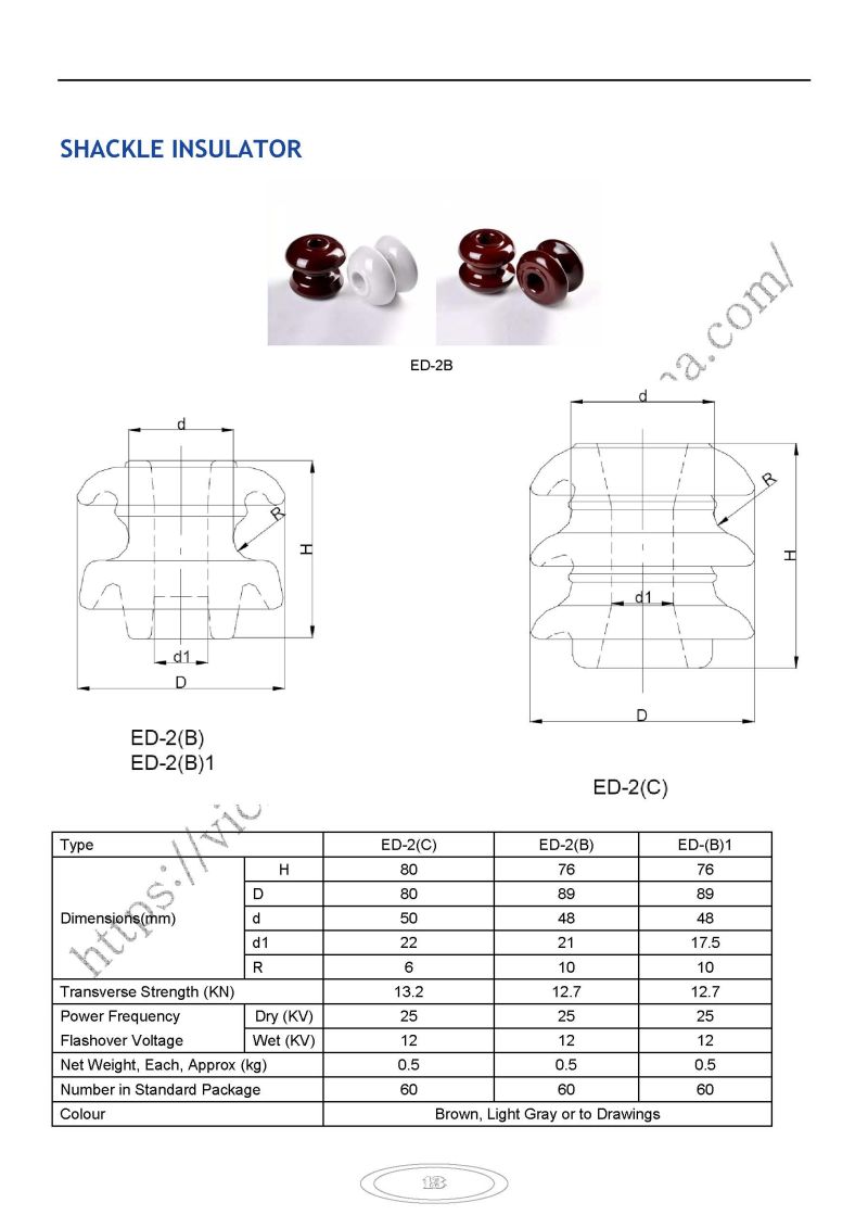 Spool Porcelain Insulator, Stay Insulator, Ceramic Insulator