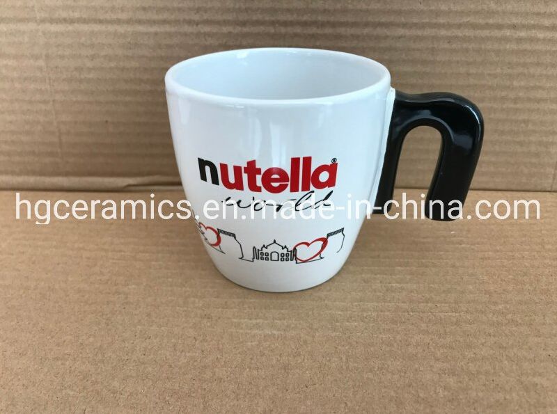 Customized Mug, Special Handle Coffee Mug, Customized Handle Ceramic Mug