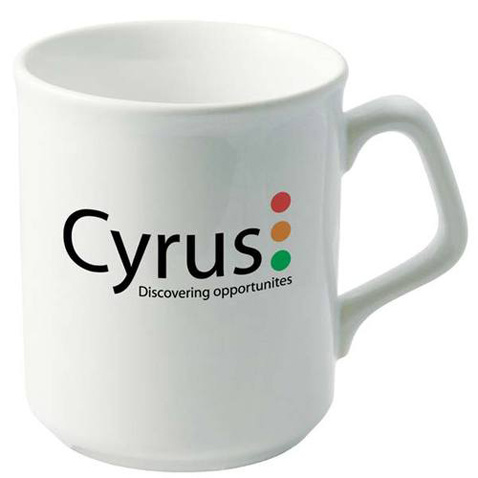 Personalised Full Color Printed White Porcelain Cup