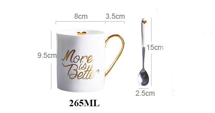 Fine Bone China Coffee Cup with Gold Handle Porcelain Mug Coffee Mug Ceramic Mug