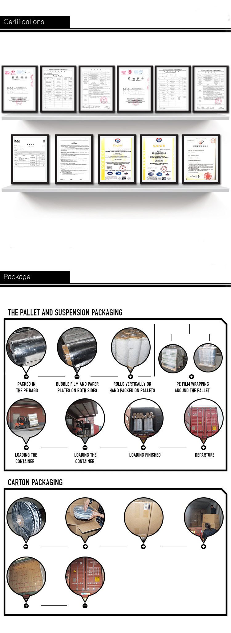 Heat Insulation Aluminum Roof Sarking Foil Thermal Material 3bf7-18