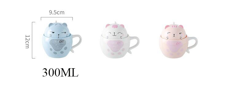 Promotional Cat Mug Ceramic Cat Coffee Cup Porcelain Coffee Cup Cute Gift Mug
