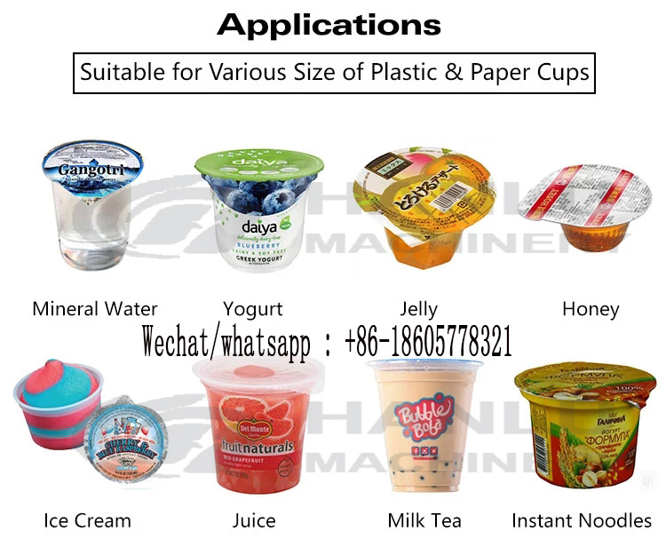 Automatic Cup Filling & Sealing Machine for Water / Curd Cup