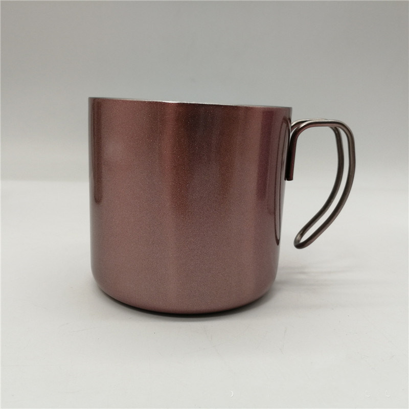 Double Wall Vacuum Coffee Cup Stainless Steel Tumbler Mug 350ml
