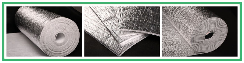 Fire Retardant Heat Insulation Laminated Silver Aluminum Foil Bubble Thermal Insulation