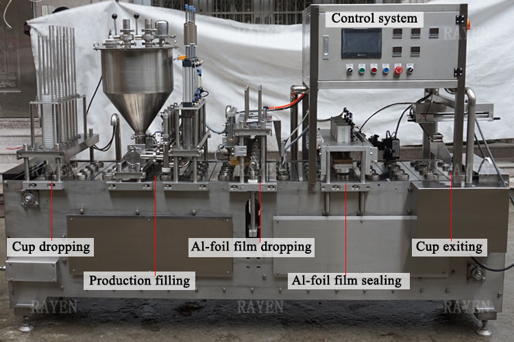 SS304 SS316L Stainless Steel Cup Water Filling Machine