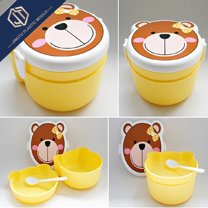 Eco-Friendly Cute Animal Printing Child Lunch Box Mold