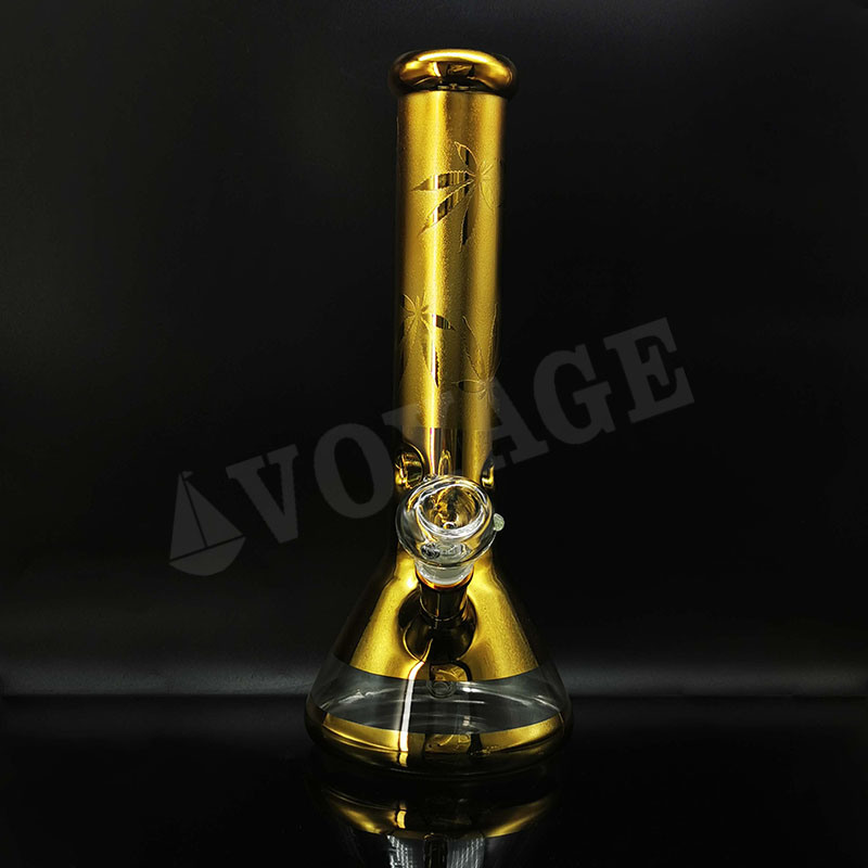14inch 7mm Electroplating Glass Beaker Colorful Heavy Beaker Pipe