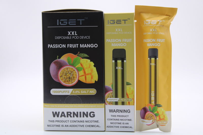 Wholesale Price Iget XXL Iget Shion 1800 Puffs Most Popular Market Trend Disposable Vape