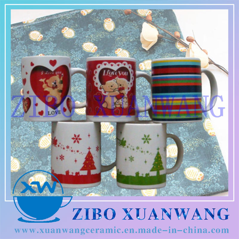 Promotional Gift Mug Ceramic Mug Coffee Mug with Popular Heart Design