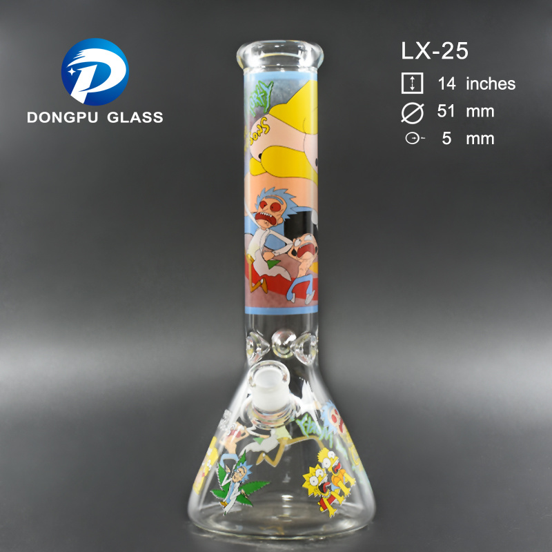 Superhero Superman Beaker Hookah Glass Smoking Water Pipe