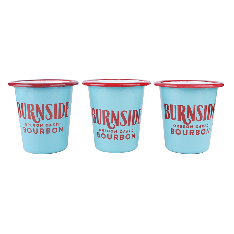 Blue Color Cup Metal Cup Durable Cup Fashion Cup Enamel Mug Tea Mug Tea Cup No Lid