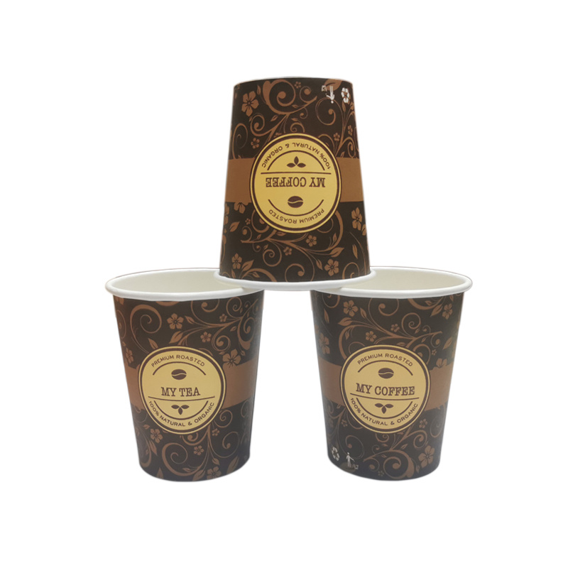 Single Style Paper Cups 8oz Disposable Paper Cups for Hot Drinking