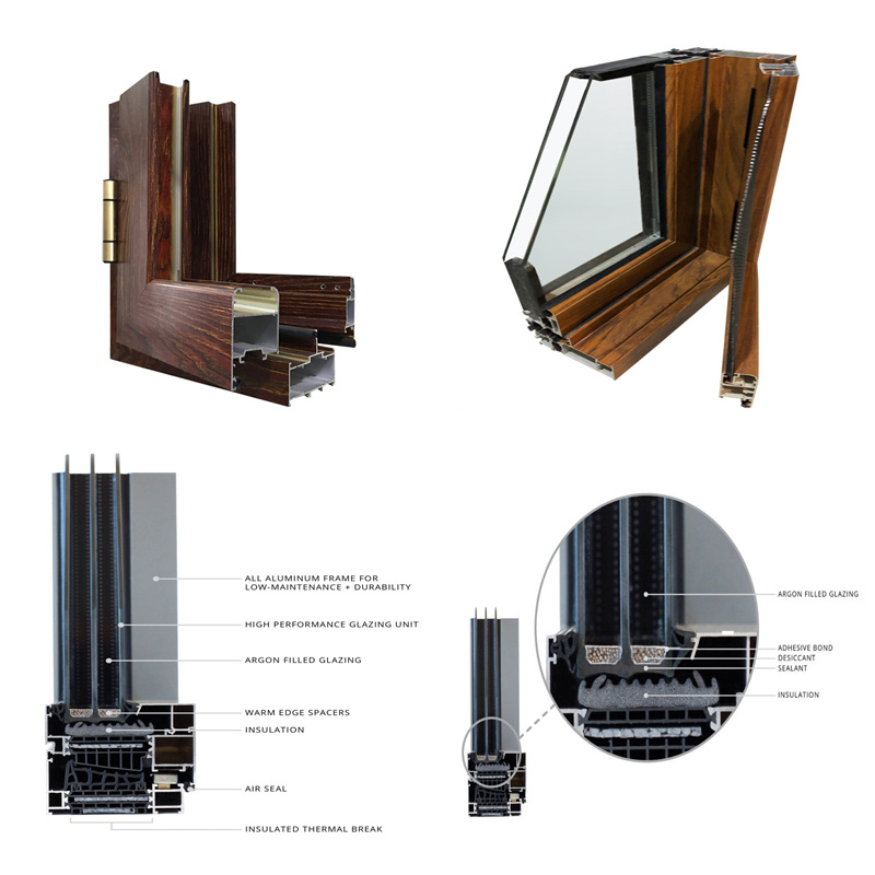 Aluminum Window and Door with Thermal Break Heat Insulation