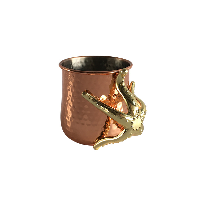 Moscow Mule Copper Mug Copper Plated Stainless Steel Mug Beer Drinking Mug