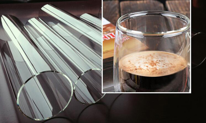 300ml Creative Double Wall Drinking Glass Coffee Mug Tea Cup