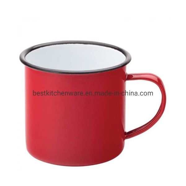 Cheap Good Selling Plain Cup Mixed Color Traveling Enamel Mug Without Decal