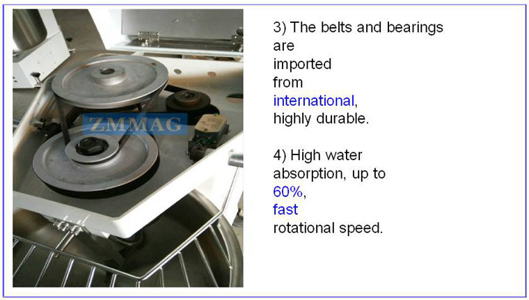 25kg Spiral HS Use Stainless Steel Spiral Dough Ribbon Mixer (ZMH-25)