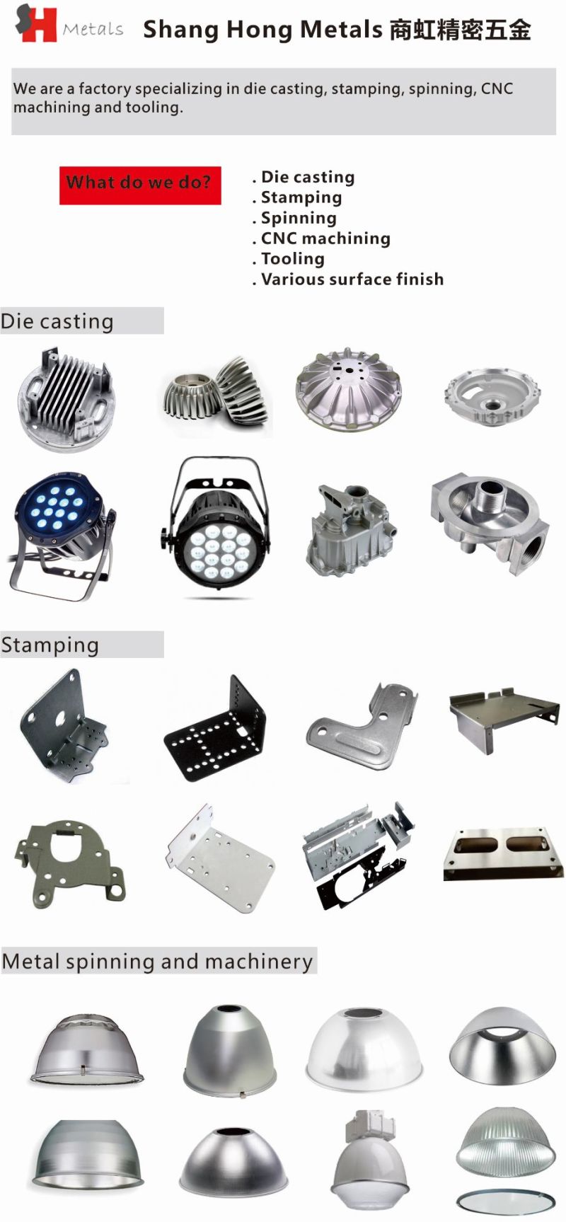 Aluminum Parts / Stainless Steel Spinning Process for LED Lighting / Stainless Steel Cup