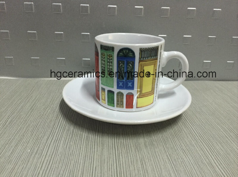 Sublimation Cup& Saucer, 3.5oz Sublimation Mug, Sublimation White Mug, Sublimation Mini Mug