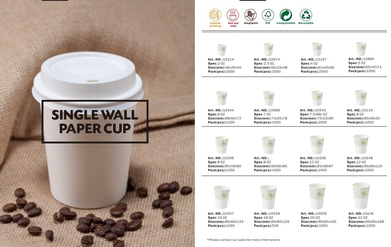 Customized Single Wall / Double Wall / Ripple Wall Paper Cup
