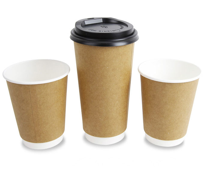 Recyclable Disposable Double Walled Insulated Hot Coffee Paper Cups