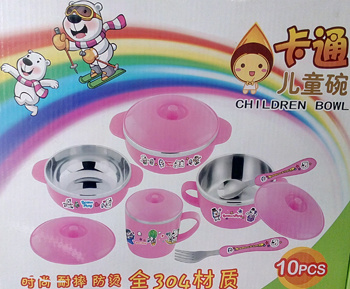 Gift Stainless Steel Children Dinnerware Sets No. CB-S10