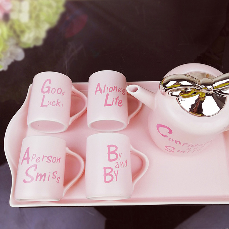 Wholesale Creative Grace Gift Mug Coffee Cup Porcelain Ceramic Tea Cup Sets