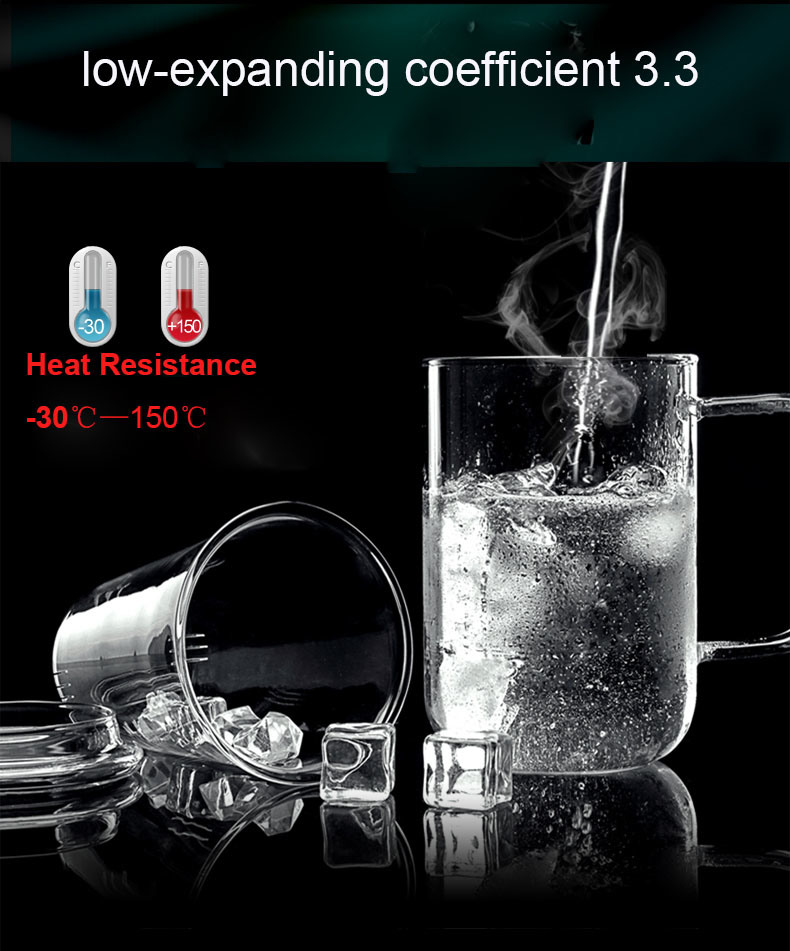 Heat Resistance Glass Single Wall Coffee Mug