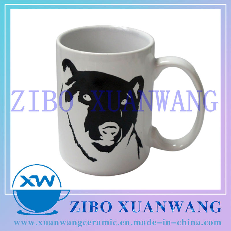 White Ceramic Mug with Capacity 14oz Straight Shape for Souvenir Market Souvenir Mugs