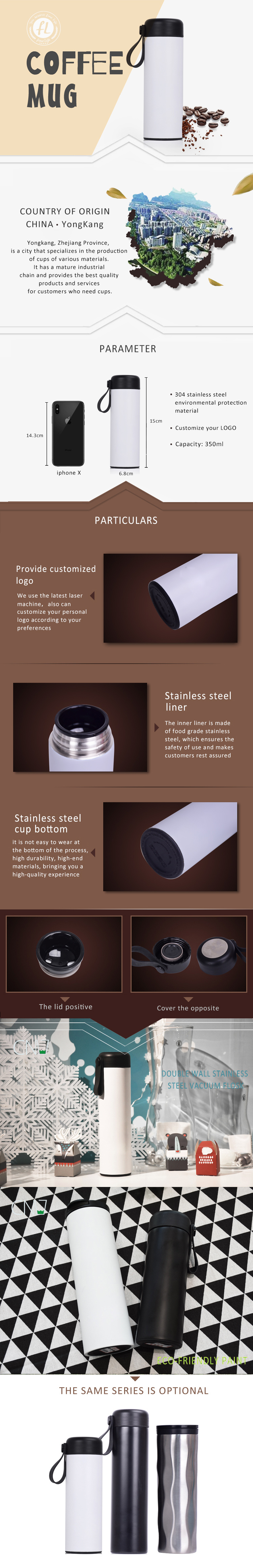 Portable Stainless Steel Insulated Water Cup