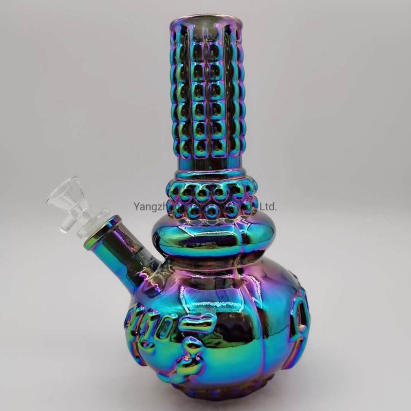 New Design Electroplating Beaker Smoking Hookah Glass Water Pipe