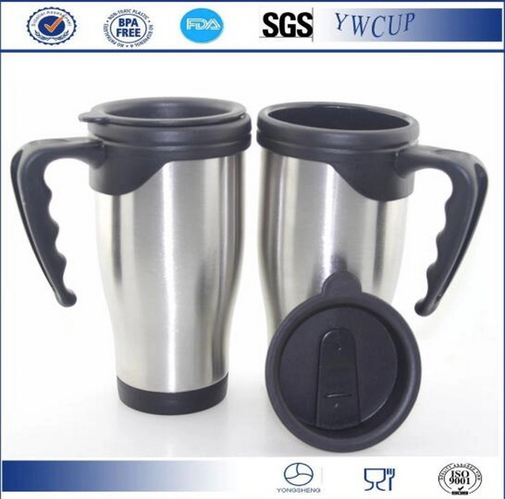 Promotional Stainless Steel Car Cup with Handle