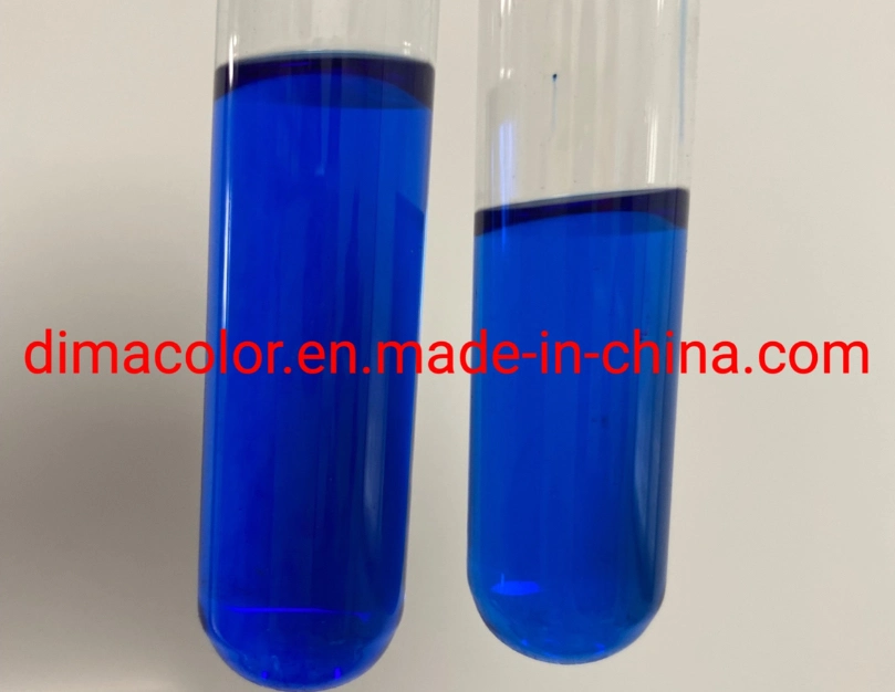 Lösungsmittelfarbstoffe Blau 35 für Kunststoff Öl Wachs Polymer rötlich Blau