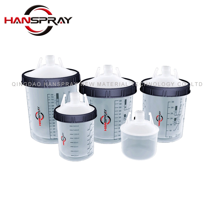 China New Automotive Spray Gun Paint System 600ml Car Paint Mixing Cup Replacement for Sps Cup