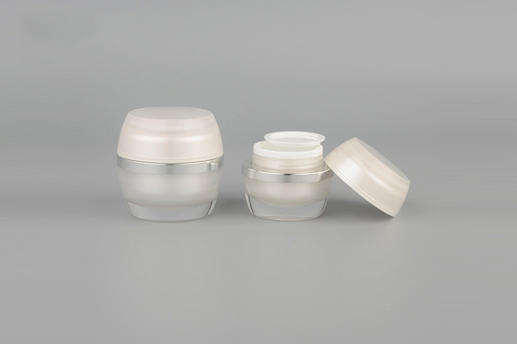 White Cosmetic Hair Mask Empty Plastic Jar for Cosmetic Packaging