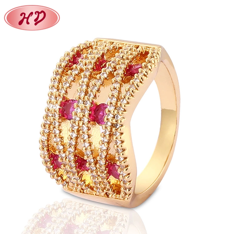 18K Gold Plated Fashion Wedding Engagement Jewelry Silver Stainless Steel Man Finger Rings Design