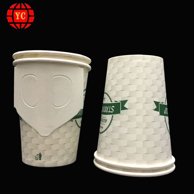 9oz Single Wall Paper Cup with Handle for Coffee