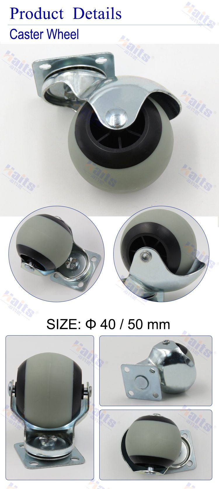 Plastic Caster Ball Caster Wheel Office Chair Caster