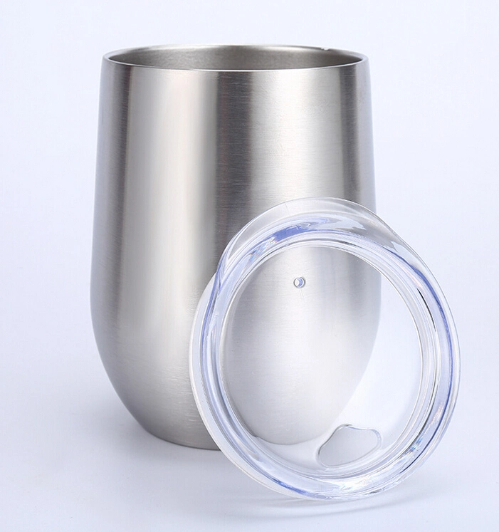 Egg Shape Stainless Steel Vacuum Cup 12oz