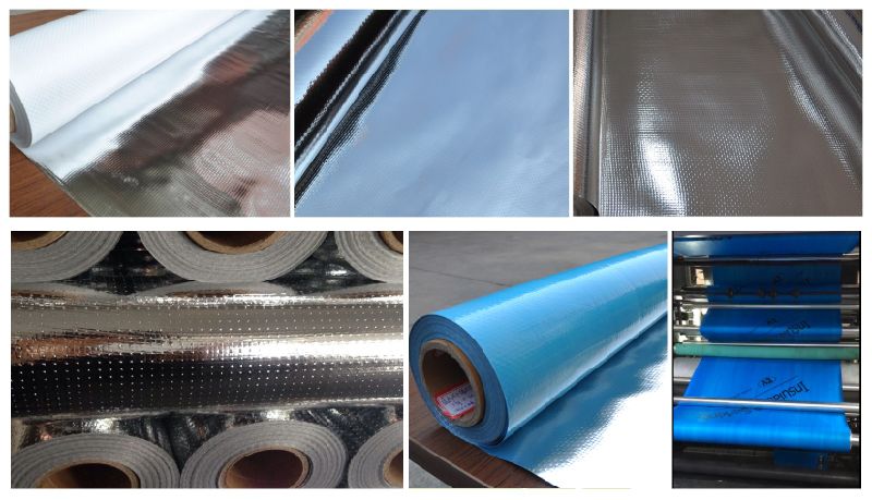 Heat Insulation Double Sided Aluminum Foil Woven Fabric Thermal Insulation