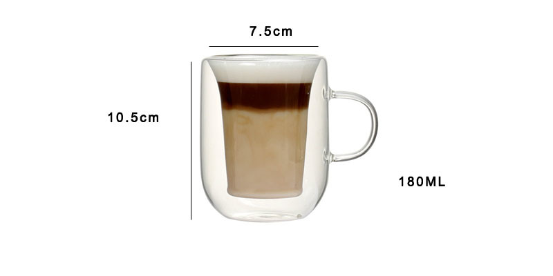 Cappuccino Glass Cup Espresso Cup 5oz Coffee Cup