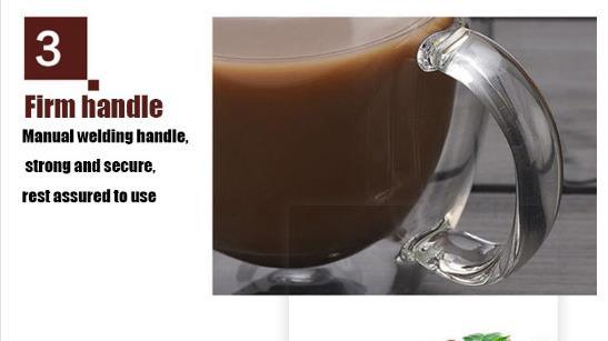 3oz-12oz Hand Blown Double Walled Glass Cup, Double Wall Glass Thermos Cup, Glass Coffee Cups