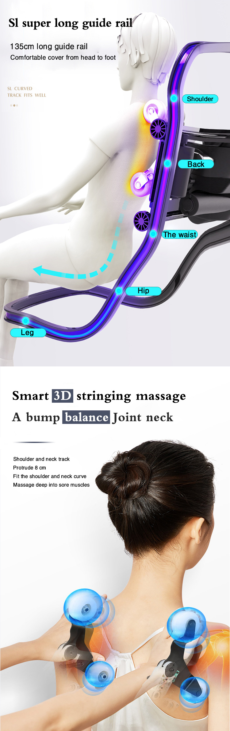 New Intelligent Luxurious Massage Chair for Back Massage