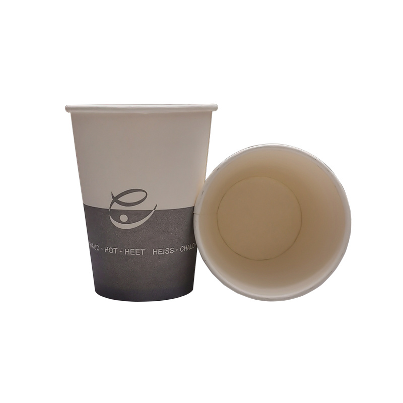 Hot Drinking Paper Cup 12oz with Lid Disposable Paper Cup